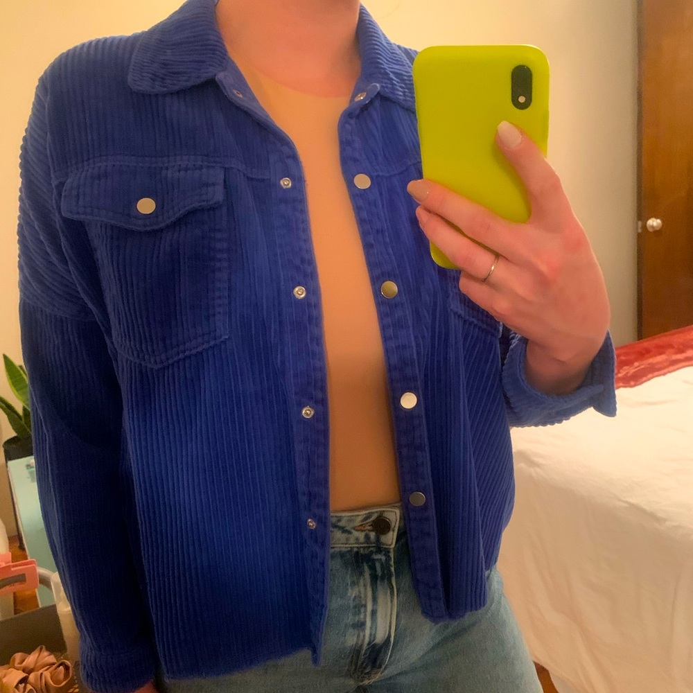 Corduroy Blue Jacket or “Shacket”